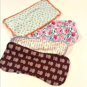 Burp cloths set of 4